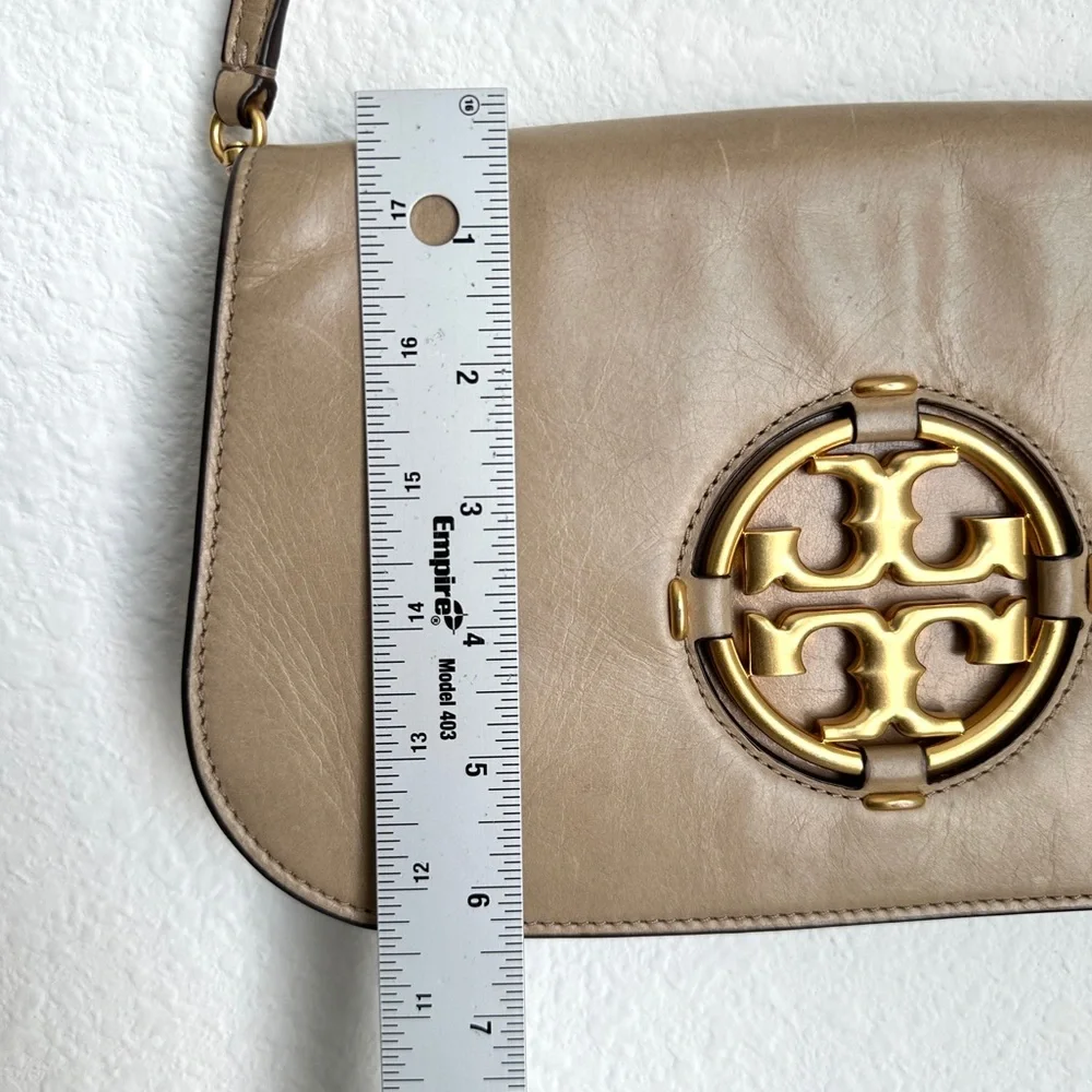Tory Burch Miller Glazed Leather Clutch‎ bag